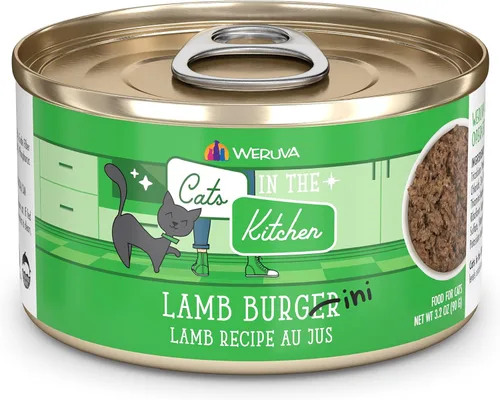 Miniatura 23 de Weruva Cats in The Kitchen, Kitty Gone Wild with Wild Salmon Au Jus - Alimento para gatos, lata de 6 onzas (paquete de 24)