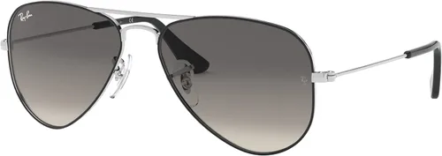 Miniatura 18 de Ray-Ban Junior Rj9506s - Gafas de sol de aviador de metal para niños Plata/Gris Espejo Plata