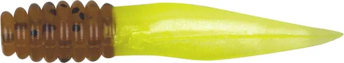 Miniatura 58 de Bobby Garland Slab Slay'R Señuelo de pesca de plástico suave para crappie, equipo de pesca y accesorios, 2 pulgadas, Chartreuse Silver Chartreuse