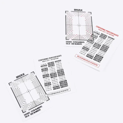 Miniatura 2 de La calificación de tarjetas Center Tool 2022 incluye 2 herramientas de centrado y 2 guía de centrado (tarjeta)
