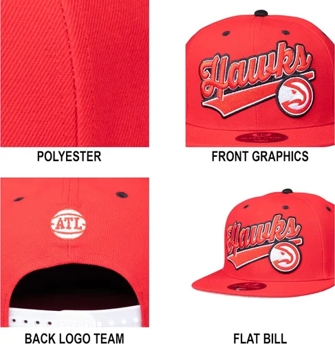 Miniatura 5 de Ultra Game Gorra de béisbol con logotipo de equipo bordado 3D oficial de la NBA para hombre