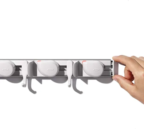 Miniatura 12 de OXO Good Grips Organizador Montado en Pared para Escoba y Fregona