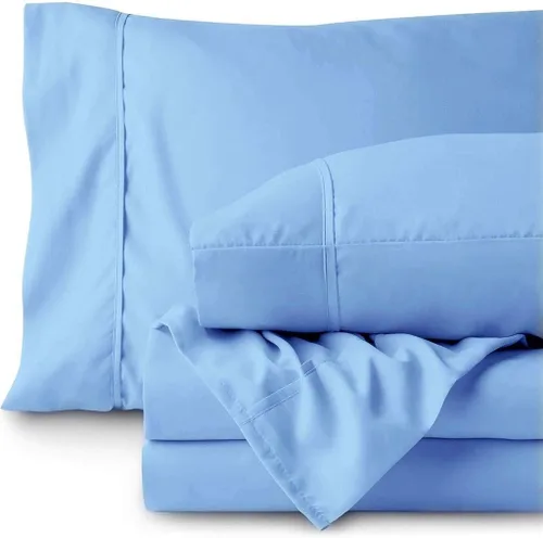 Miniatura 17 de 500TC Hoja de Super Calidad Ropa De Cama fija 100% algodón egipcio 4pc Set 24" pulgadas bolsillo extra profundo