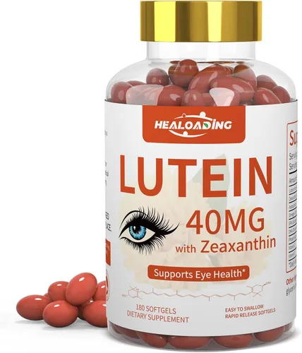 Cápsulas blandas de suplemento de luteína y zeaxantina: vitaminas y suplementos para los ojos con vitaminas C, E, Omega 3, luteína y zeaxantina para