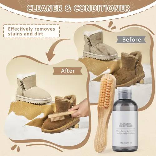 Miniatura 3 de Limpiador de zapatos, kit de limpiador de zapatos de gamuza, compatible con UGG, limpiador de zapatos y protector impermeable para zapatos, borrador