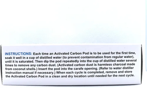 Miniatura 3 de Cápsulas de carbón activado para destilador de agua H2o Labs Model 200