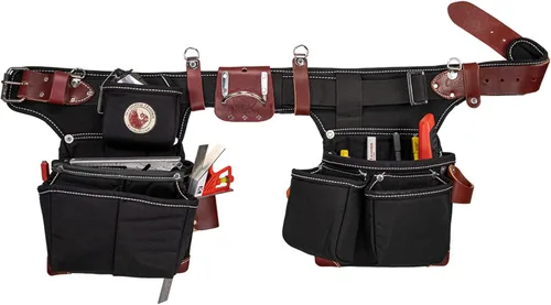 Occidental Leather Cinturón ajustable, con compartimentos para herramientas.