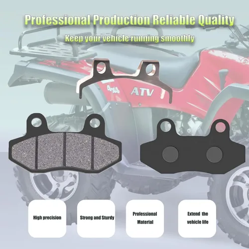 Miniatura 4 de Juego de 2 pares de pastillas de freno para 150cc 200cc 250cc ATV Dirt Bike Pit Bike Go Kart, Yerf-Dog Spiderbox 150cc GX150 go kart Gy6 49cc 50cc