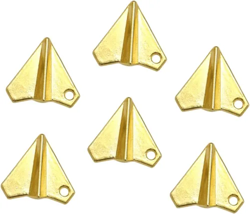 Miniatura 9 de EXCEART 100 piezas de medallón de oro colgante de aleación colgante colgante de joyería colgante colgante colgante DIY colgantes colgantes vintage