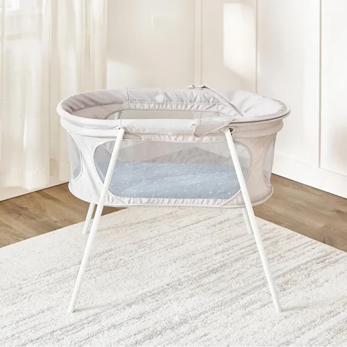 Miniatura 11 de Regalo Baby Basics - Moisés infantil con toldo, marca galardonada, plegado rápido y fácil de instalar, almohadilla extraíble, malla transparente