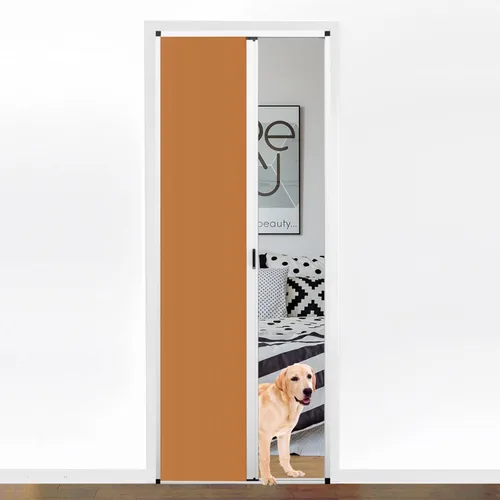 Miniatura 15 de MaKefeile Puerta celular plegable de acordeón sin perforaciones para puertas celulares, puertas correderas para dormitorios, pasillos, divisores
