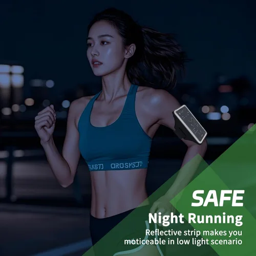 Miniatura 8 de Brazalete para Correr con Bolsa para Auriculares para iPhone 16/15/14 Max/Pro/Plus y Galaxy S20/S10, Compatible con Pantalla Táctil, Soporte