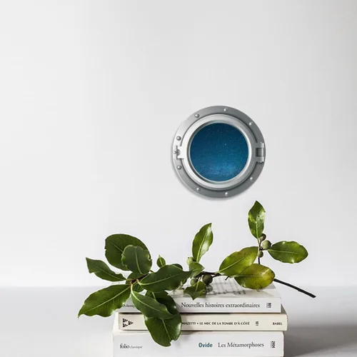 Miniatura 6 de Calcomanías 3D para ventana de avión de universo, calcomanía de pared para dormitorio de bebé, sala de estar, decoración de pared con temática