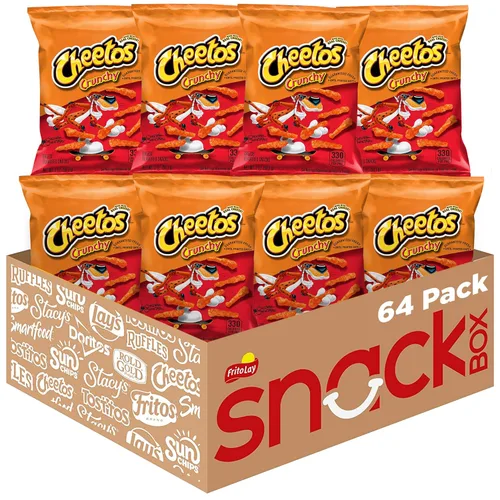 Cheetos - Bocadillos con sabor a queso, crujientes, 2 onzas (paquete de 64)
