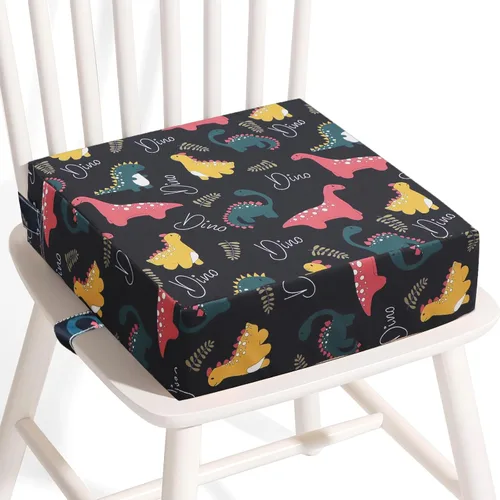 Miniatura 9 de Asiento elevador para mesa – PU impermeable fuerte apoyo asiento elevador para mesa de comedor, silla elevadora portátil con correas elásticas Verde