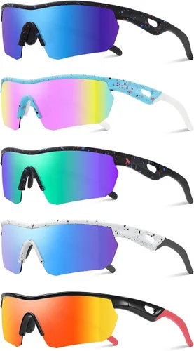 Miniatura 18 de Kids Sunglasses Youth Baseball Sunglasses for Boys Girls 3-12 Polarized Softball Sports Goggles UV Protection