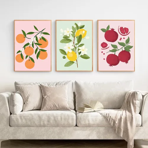 Miniatura 3 de cupmod MT11375-MT11380 - Paquete de 6 pinturas por números para adultos y niños, pintura acrílica por números sobre lienzo sin marco, pintura al
