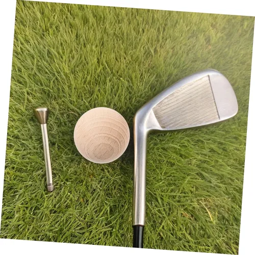 Miniatura 6 de TOYANDONA Juego de 5 bolas de madera para croquet para juegos de césped al aire libre, bolas de madera maciza resistentes para patio trasero
