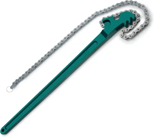 Miniatura 10 de AUPREX Llave inglesa de filtro de aceite de cadena de trinquete de servicio pesado ajustable de acero al carbono resistente de 12 pulgadas