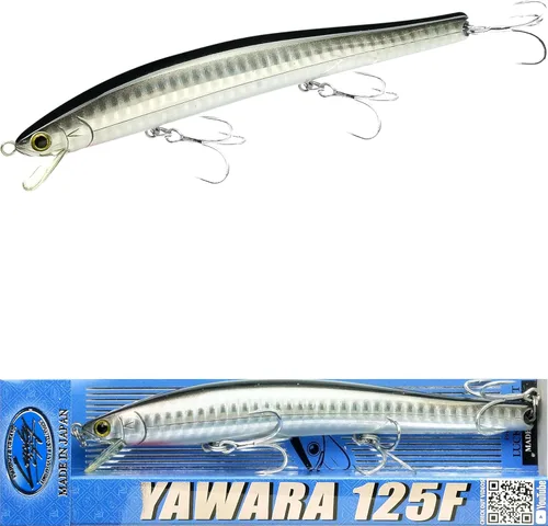 Miniatura 12 de LUCKY CRAFT FlashMinnow 125 YAWARA, señuelos de pesca de agua salada, accesorios y equipo de pesca de surf Jerkbait, señuelos de pesca de fletán