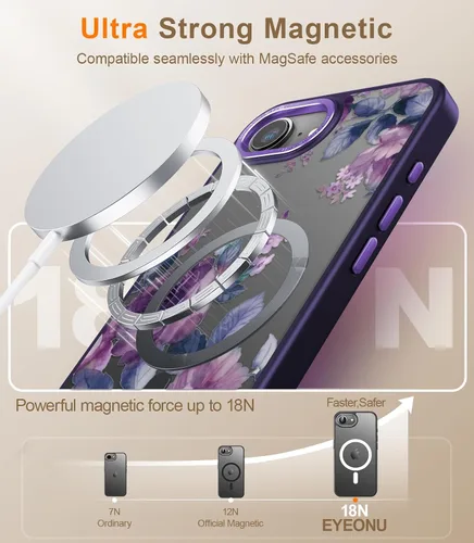 Miniatura 509 de Goodon para iPhone 15 Pro Max con protector de pantalla de privacidad, compatible con Magsafe, funda translúcida mate a prueba de golpes - Linda