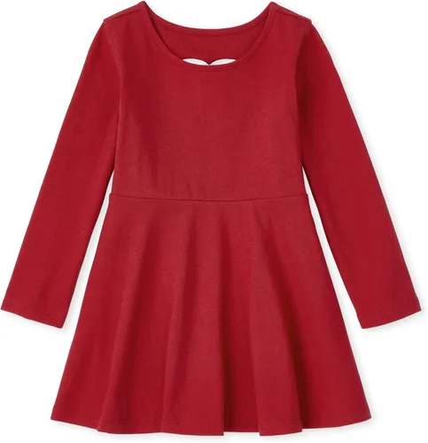 Miniatura 3 de The Children's Place Vestido diario estampado de manga larga para niñas de talla única y niños pequeños
