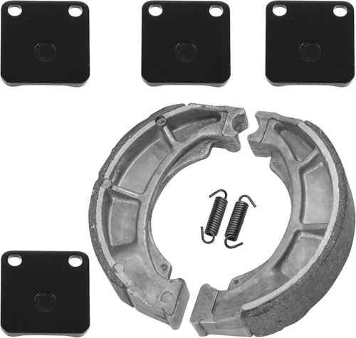 Miniatura 5 de Caltric Pastillas de freno delanteras y zapatas de freno traseras compatibles con Suzuki Lt-F250 Ozark 250 2002-2006