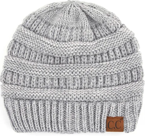 Miniatura 484 de C.C Trendy Warm Chunky Soft Stretch Cable Knit Beanie