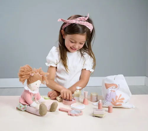 Miniatura 5 de Tender Leaf Toys - Set de Retiro de Spa - Set de Juguetes de Juego de 20 Piezas de Madera para Simular el Cuidado Personal con Bolsa de Cordón