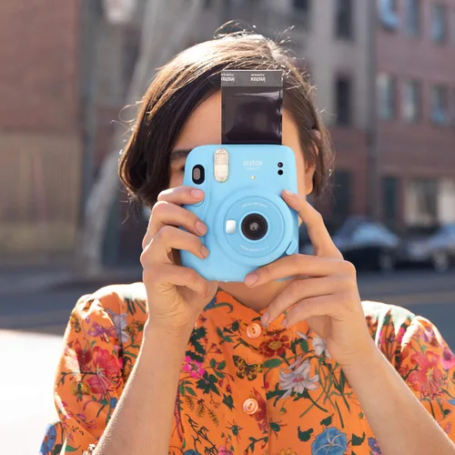 Miniatura 3 de Instax Mini cámara de película instantánea, exposición automática y lente selfie incorporada, azul cielo