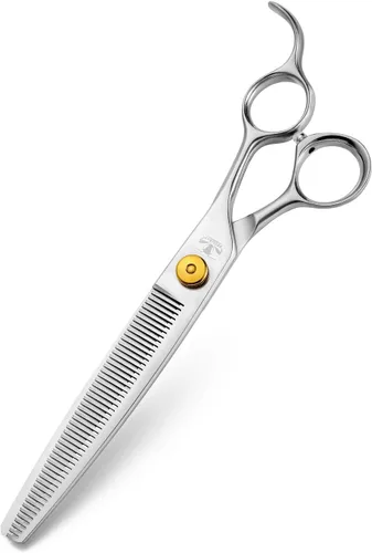 Miniatura 8 de Gold Mantis - Tijeras profesionales para perros, 8.0 pulgadas, corte recto para cabello grueso y largo