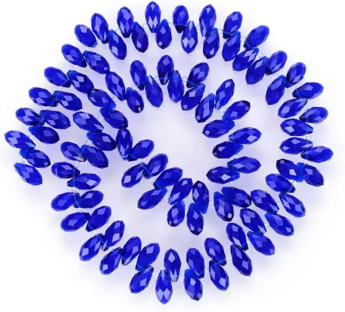 Miniatura 11 de 200pcs Checa 0.472 in Lágrima facetada Briolette Cristal Perlas Sueltas Colgante Separador de Gota a Granel Amatista Púrpura para DIY Joyería