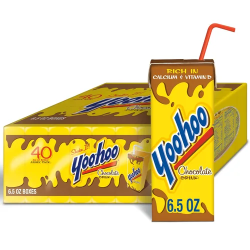 Miniatura 12 de Yoo-hoo Bebida de chocolate, cajas de 6.5 onzas líquidas, paquete de 32