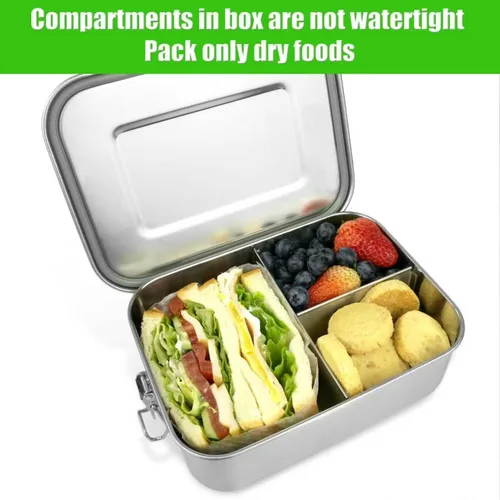 Miniatura 5 de UPTRUST Contenedor Bento de acero inoxidable a prueba de fugas para el almuerzo, lonchera Bento de 40 onzas para niños o adultos, caja de embalaje