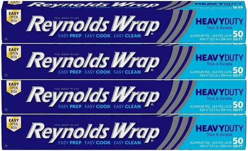 Miniatura 6 de Reynolds Wrap Papel de aluminio, resistente, 50 pies cuadrados, (paquete de 2)