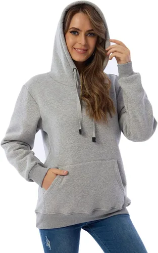 Miniatura 5 de Malajisi Sudadera con capucha para mujer, forro polar, sherpa, para invierno, casual, ajuste holgado