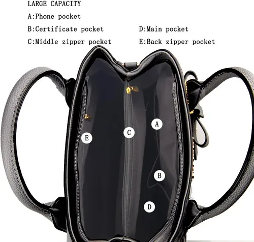 Miniatura 5 de Bolsos de mano para mujer de piel sintética de PU, bolso de hombro