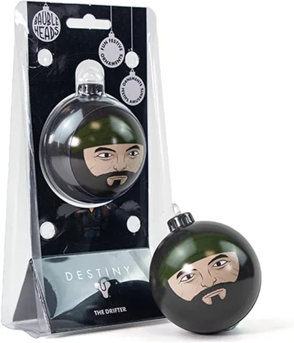 Miniatura 10 de Numskull Bauble Heads - Adorno oficial de Street Fighter Ryu para árbol de Navidad, decoración colgante de bola de Navidad de metal beige