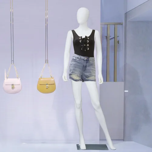 Miniatura 2 de Kinfant Maniquí de cuerpo completo para mujer, soporte de maniquí desmontable de 6 pies con base de metal, modelo de vestido ajustable para tienda