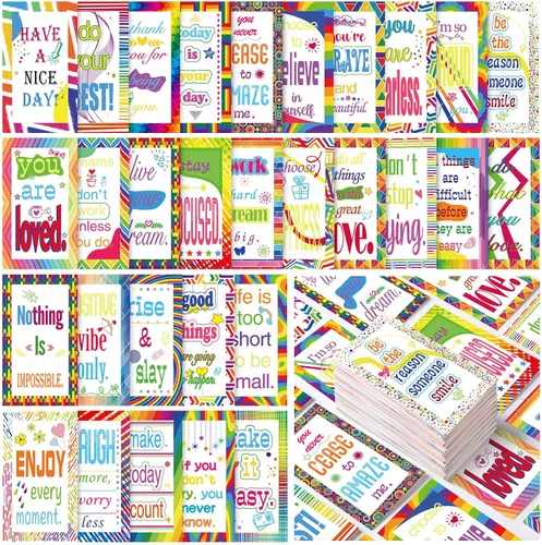 Miniatura 15 de Jinei 300 tarjetas inspiradoras de afirmación a granel, tarjetas de regalo motivacionales positivas diarias pequeñas, pequeñas citas de aliento