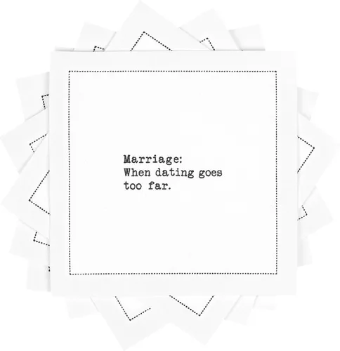 Miniatura 21 de Five Star Funny Dog Quotes Servilletas de cóctel de algodón blanco 50 servilletas de bebidas desechables de lujo con citas ingeniosas de perros