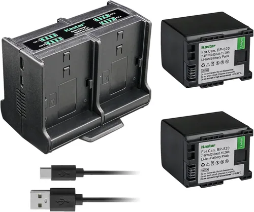 Miniatura 6 de Kastar Cargador de batería cuádruple compatible con cámaras Canon VIXIA GX10, XF400, XF405, XA10, XA11, XA15, XA20, XA25, XA30, XA35, XA40, XA45