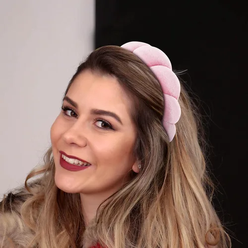 Miniatura 2 de Diadema de spa, juego de toallas de muñeca para lavar la cara, diademas para el cuidado de la piel para mujeres, toalla de tela de toalla hinchada