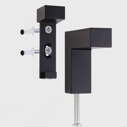 Miniatura 4 de Soporte de metal ajustable de madera/vidrio para estante de pared, soportes de montaje, soporte de pared para estante de 0.197-1.181 in