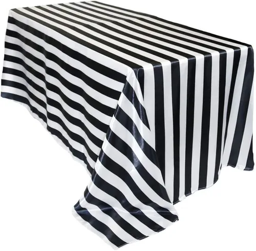 Miniatura 10 de YOUR CHAIR COVERS - Mantel rectangular de satén de 90 x 156 pulgadas - Manteles de mesa rectangulares de satén brillante blanco para mesas