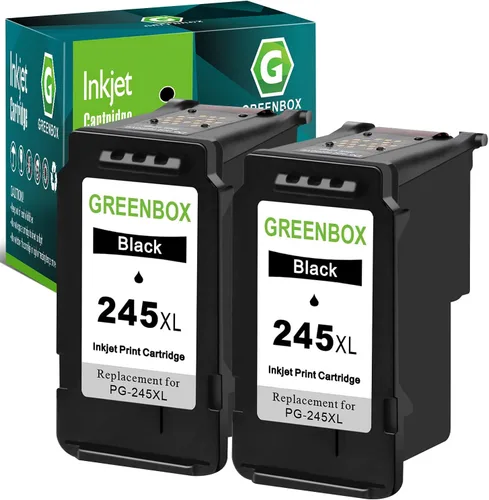 GREENBOX 245 245XL Cartucho de tinta negro de repuesto para Canon PG-245XL Cartuchos de tinta para PIXMA MX490 MX492 MG2522 TR4500 TR4520 TS3322