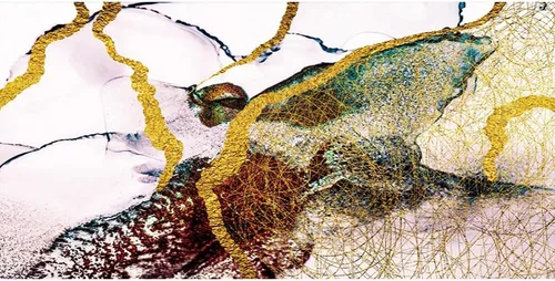 Miniatura 17 de Telón de fondo de fotografía con textura de mármol negro dorado de 5 x 4 pies, arte abstracto, fondo de fondo dorado de arena movediza líquida