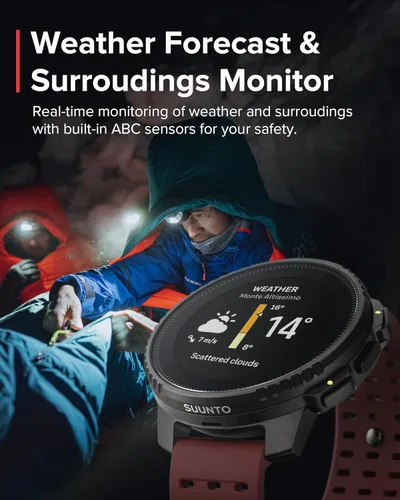 Miniatura 12 de SUUNTO Reloj de aventura GPS vertical, rastreador de actividad con GNSS de doble banda y mapas fuera de línea, soporta más de 95 deportes, métricas