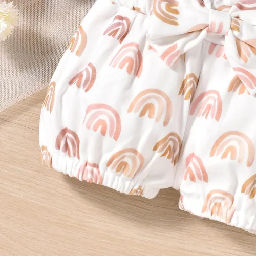 Miniatura 35 de Aalizzwell Conjunto de pantalones cortos para bebé recién nacido para el verano