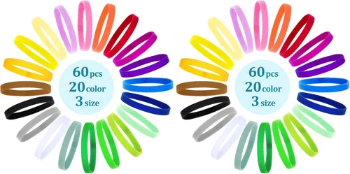 Miniatura 9 de Frienda 60 collares de parto para cachorros, collares para mascotas recién nacidas, bandas de identificación ajustables de doble cara, bandas